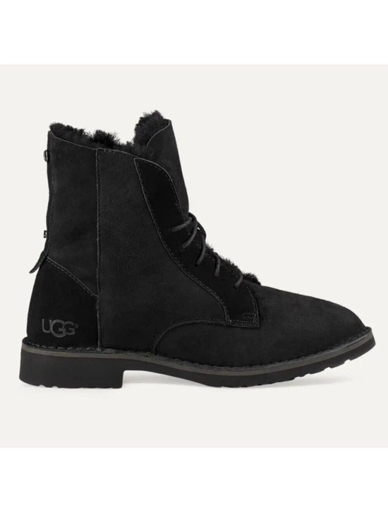 UGG Shoes - UGG Quincy Black Suede Boots Size US 6